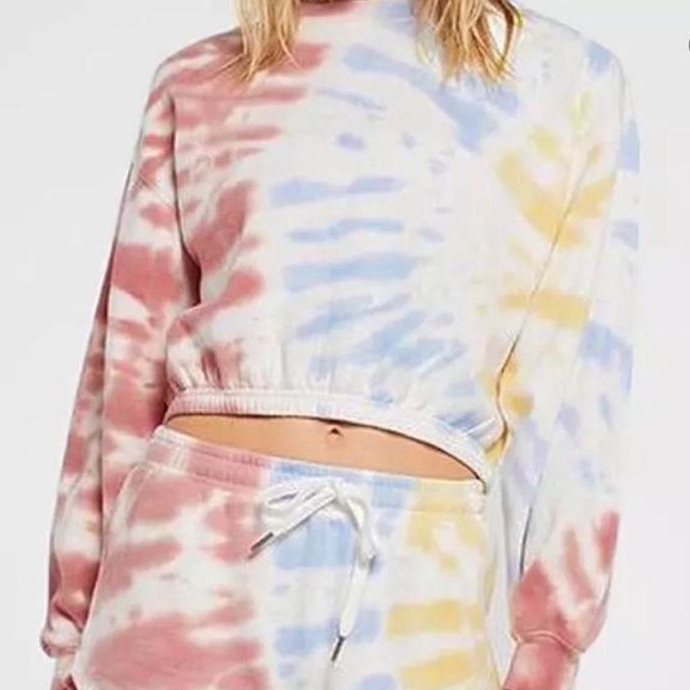 Z Supply Tye Dye cropped crew neck (have in two sizes: S and L)